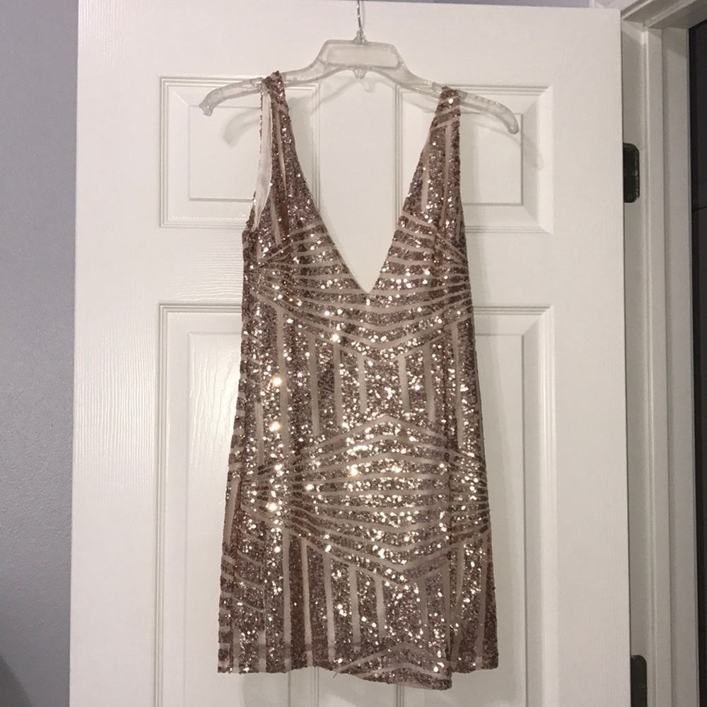Ross gold dress NEVER WORN